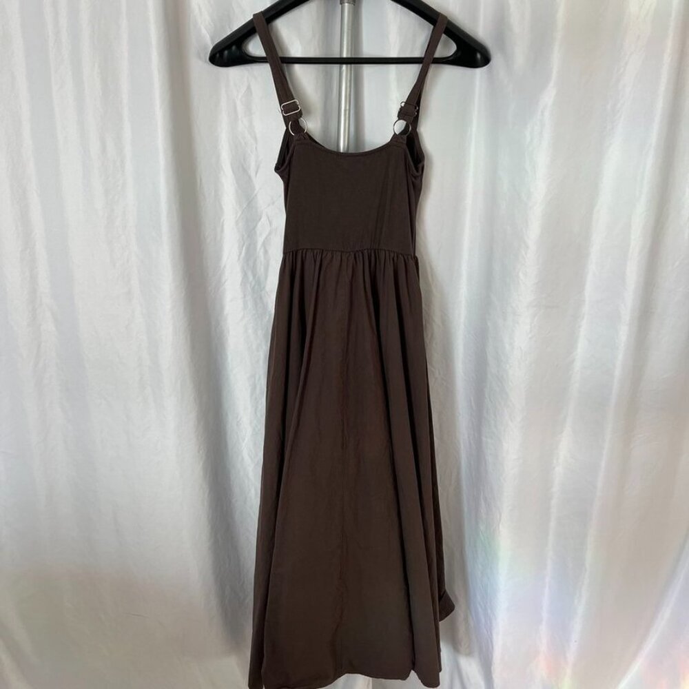 NEW Melloday Fit & Flare Midi Dress Chocolate Brown Nordstrom Size S-FLAW - Picture 4 of 16
